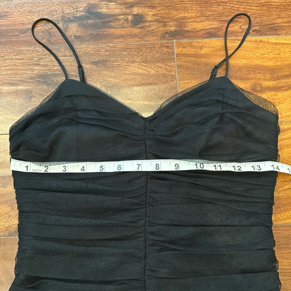 Vintage Betsey Johnson Black Tulle Dress, Midi, Pleated, Size 8, EUC! Hoco!! - Picture 8 of 11